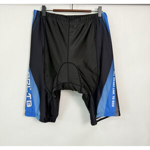 ARLTB All Roads Link To Bike Padded Cylcling Shorts Mens Size‎ 2XL Black Blue
